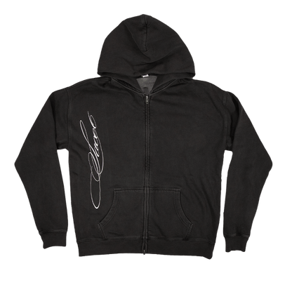 Live Zip Hoodie - Faded Grey