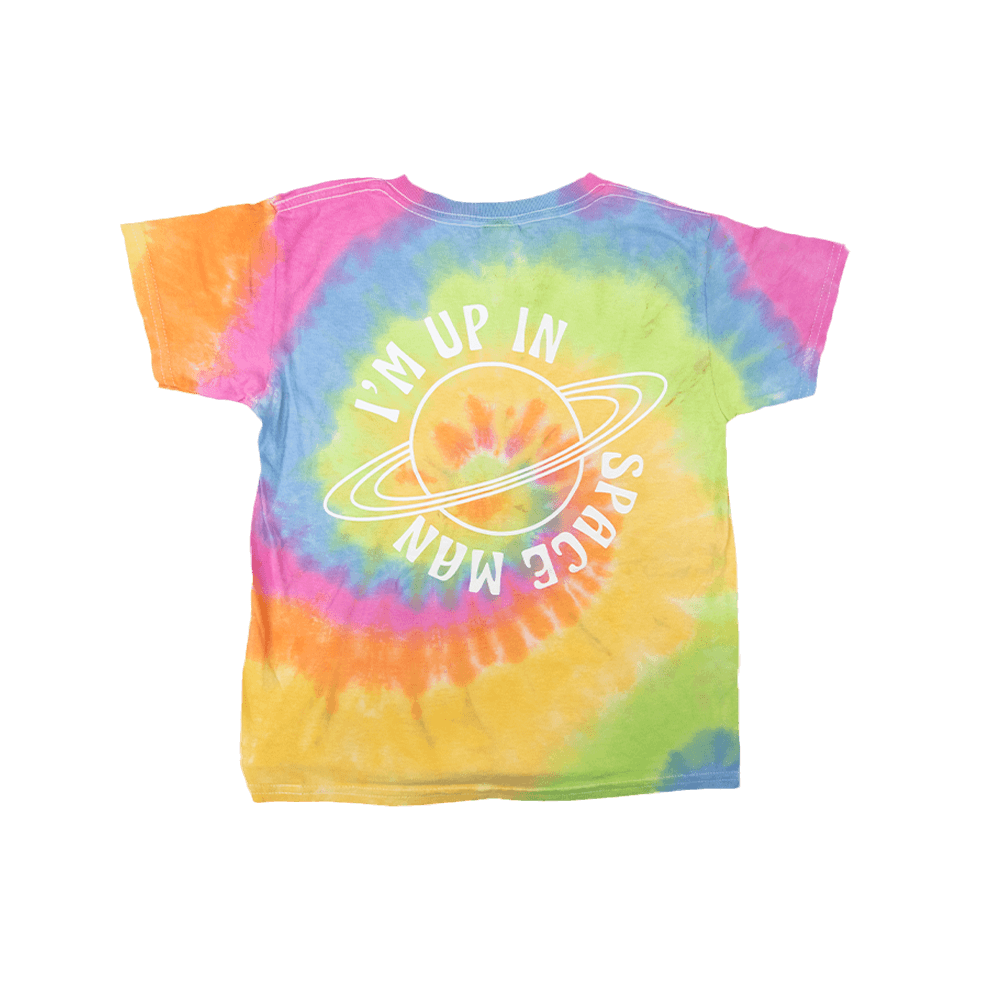 Up In Space Kids Tie Dye Tee