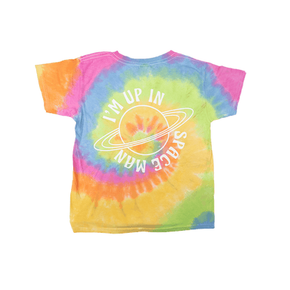 Up In Space Kids Tie Dye Tee