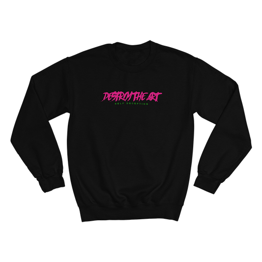 Destroy The Art Crewneck - Black