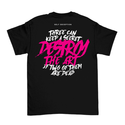 Destroy The Art Lyric Tee - Black