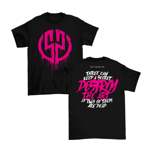 Destroy The Art Lyric Tee - Black