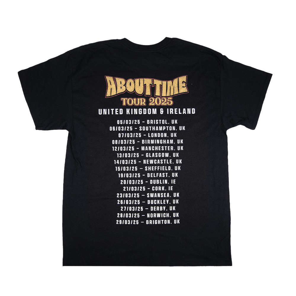 Shamans Harvest x Blacktop Mojo UK/IRE 25 Tour T-Shirt - Black