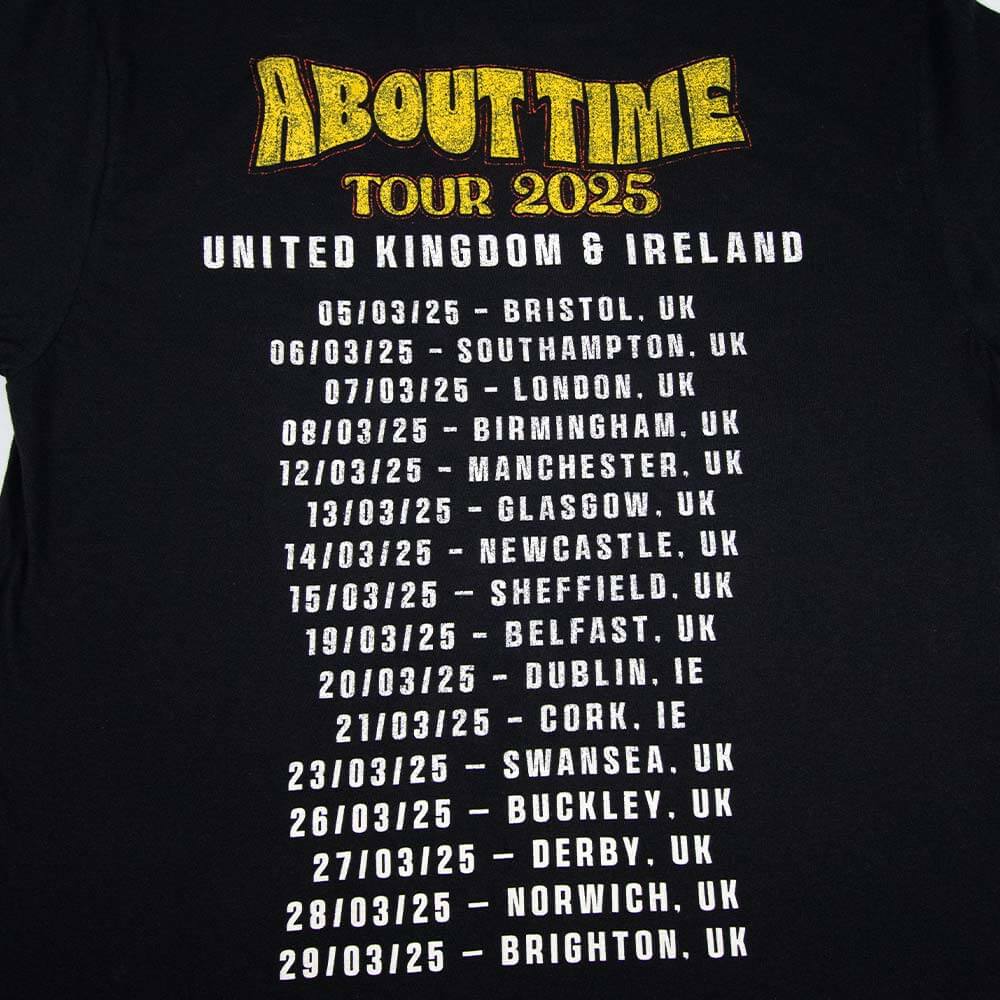 Shamans Harvest x Blacktop Mojo UK/IRE 25 Tour T-Shirt - Black