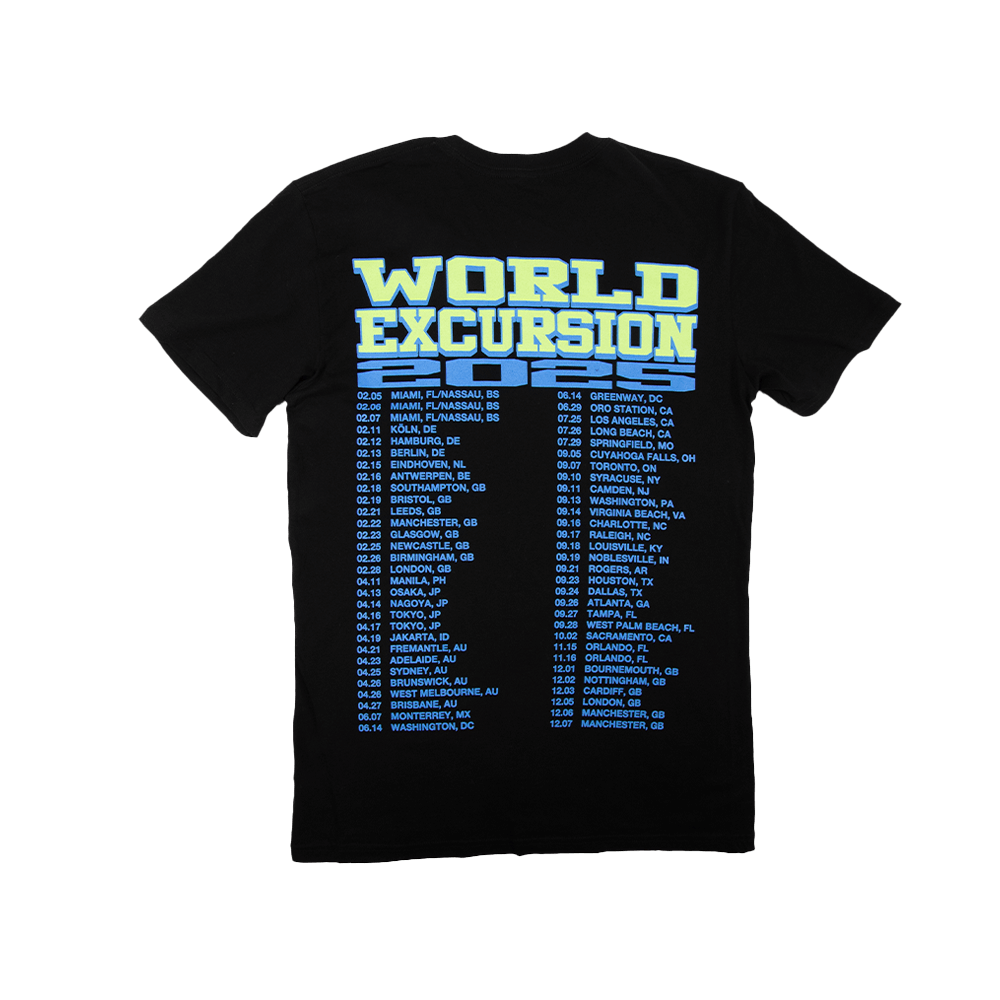 World Excursion 2025 Tee - Black