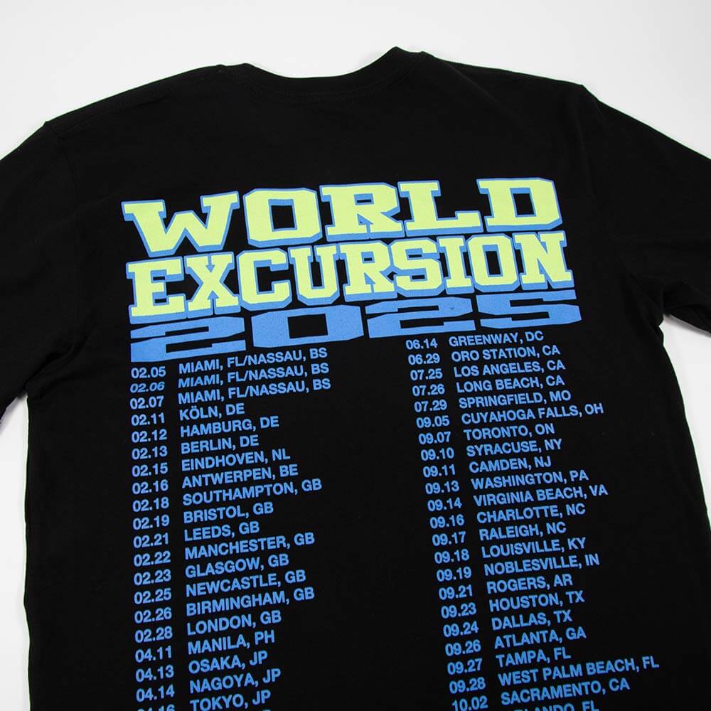 World Excursion 2025 Tee - Black