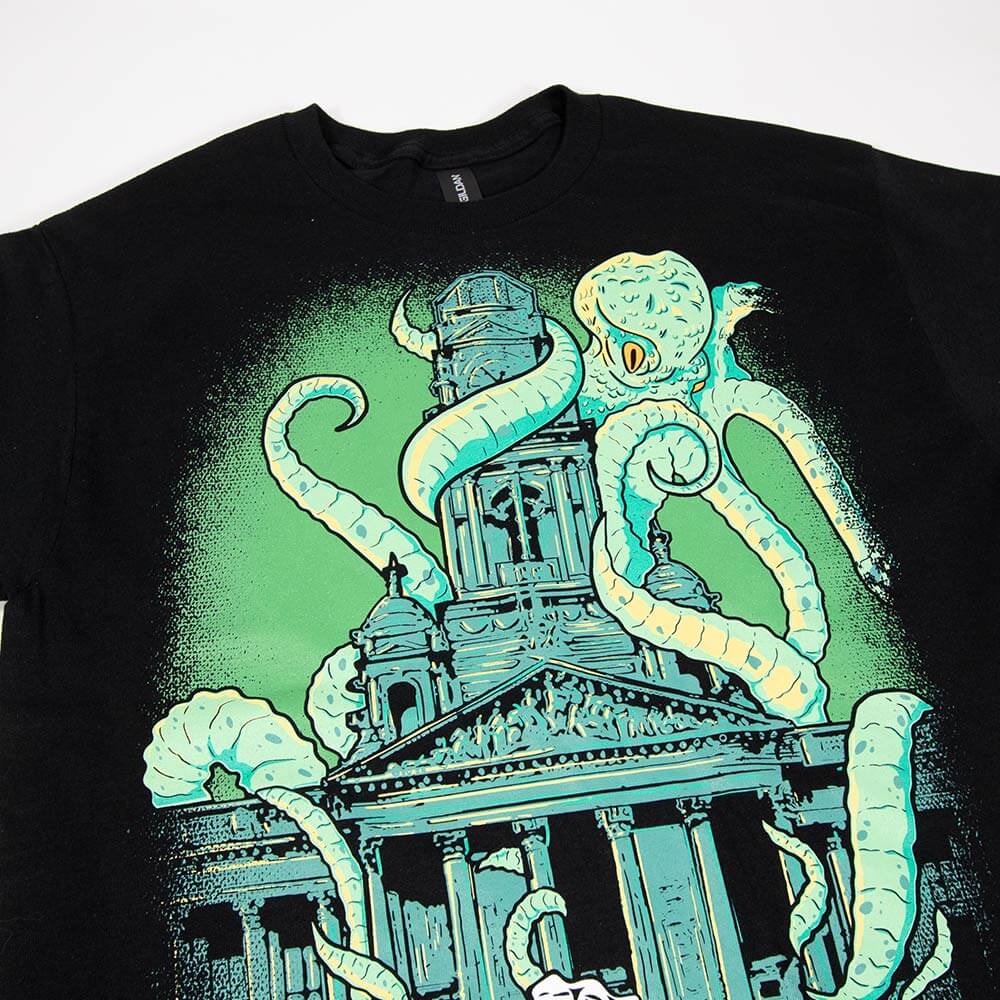 Kraken vs Guildhall Tee - Black