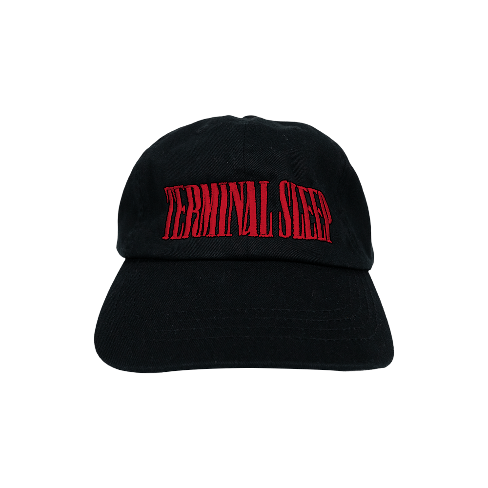 Embroidered Logo Cap - Black/Red