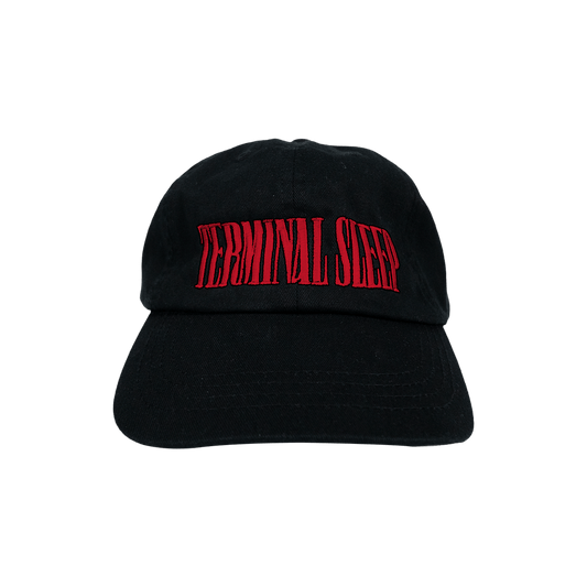 Embroidered Logo Cap - Black/Red