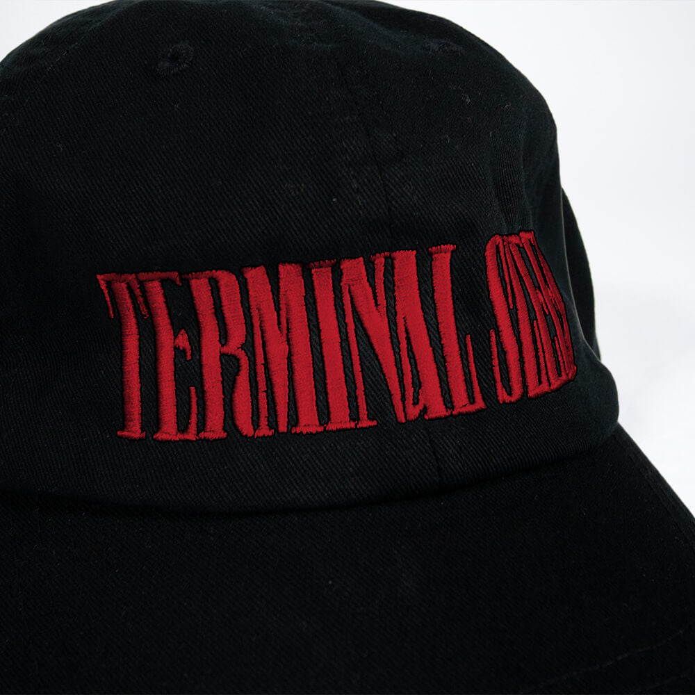 Embroidered Logo Cap - Black/Red