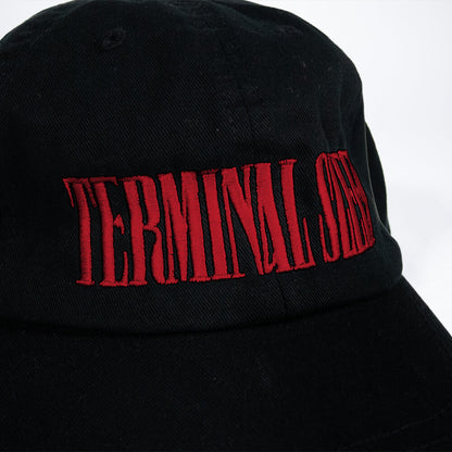 Embroidered Logo Cap - Black/Red