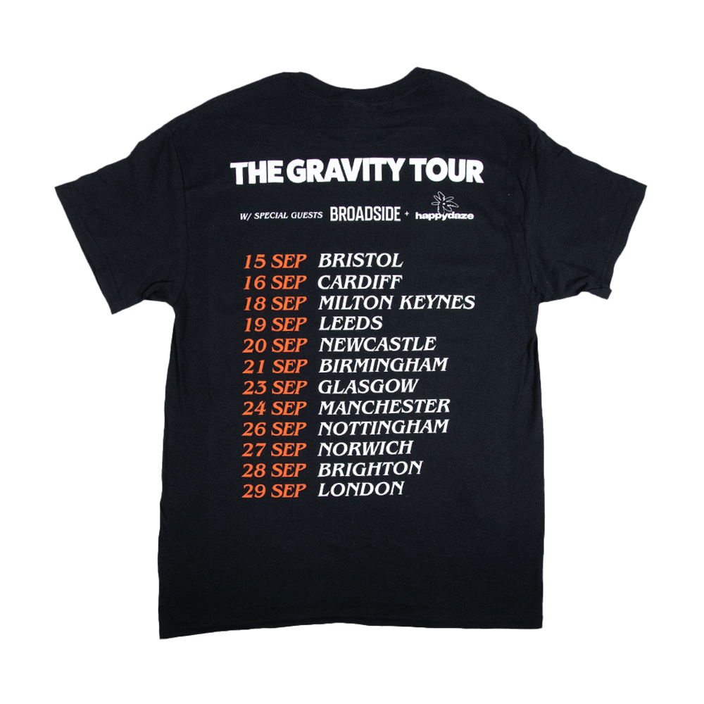 Gravity UK Tour T-shirt - Black