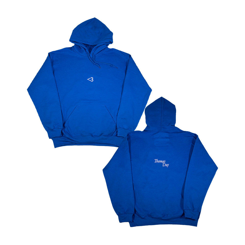 Heart Hoodie - Blue