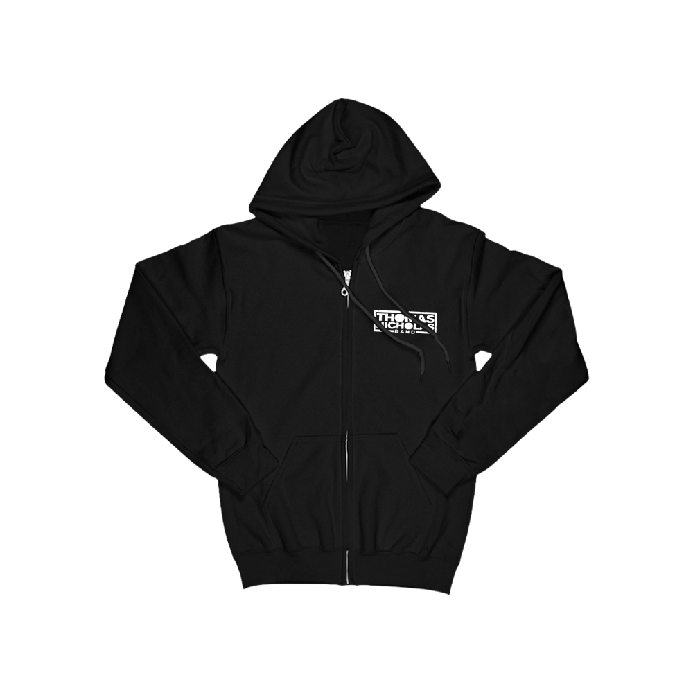 TNB Heart Zip Hoodie - Black