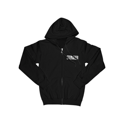 TNB Heart Zip Hoodie - Black