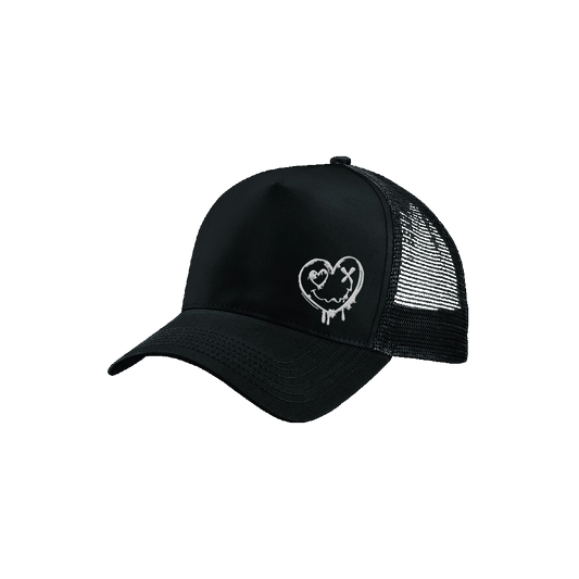 TNB Heart Trucker Cap - Black