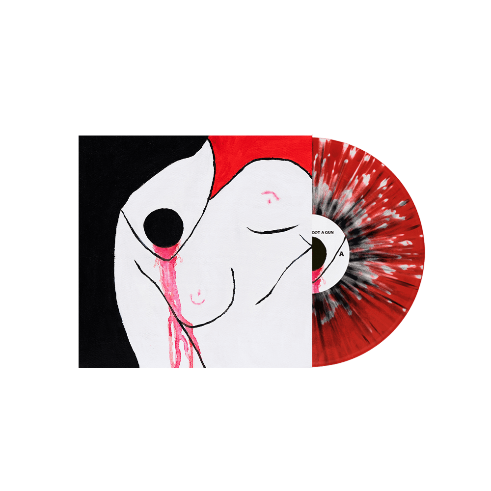 MGHGAG 12” Vinyl – Trans Red w/ Black & White Splatter