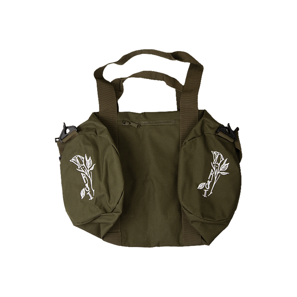 Roses for the Dead Barrel Bag - Green image 0