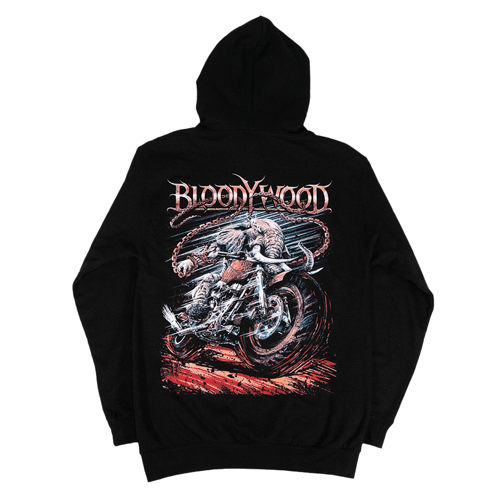 Motorbike Hoodie - Black image 3