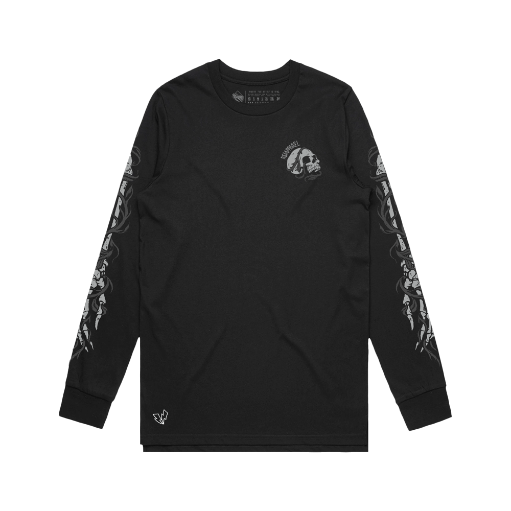 Time Waits For No One Longsleeve - Black image 0