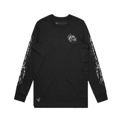 Time Waits For No One Longsleeve - Black image 0
