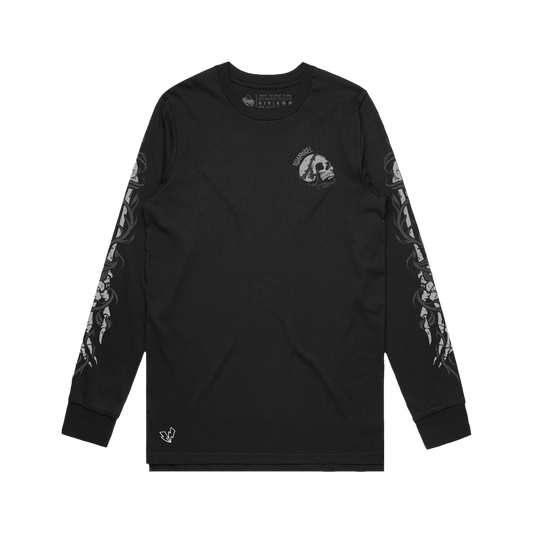 Time Waits For No One Longsleeve - Black image 0