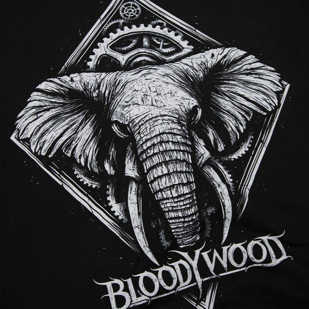 Gears Hoodie - Black image 4
