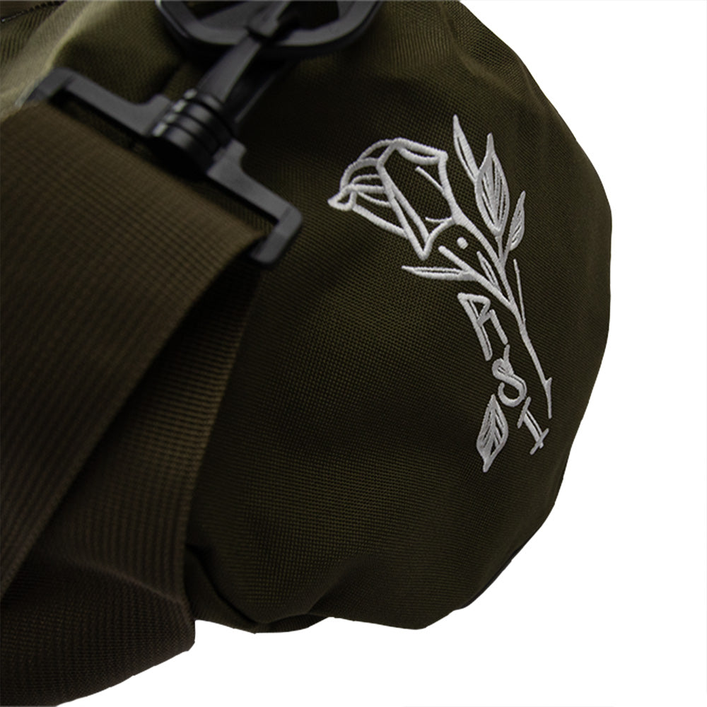 Roses for the Dead Barrel Bag - Green image 1