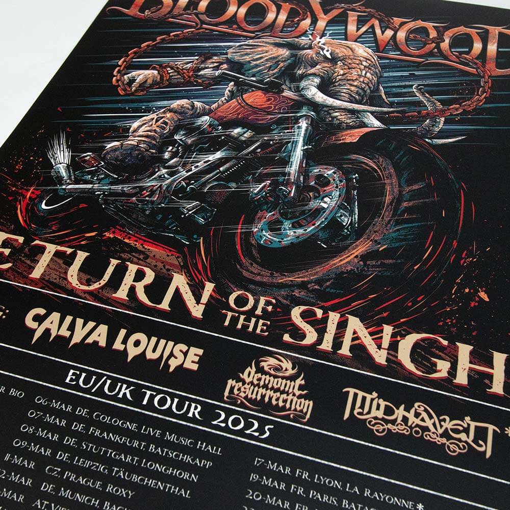 EU/UK Tour 2025 Poster - A3 image 1