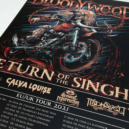 EU/UK Tour 2025 Poster - A3 image 1