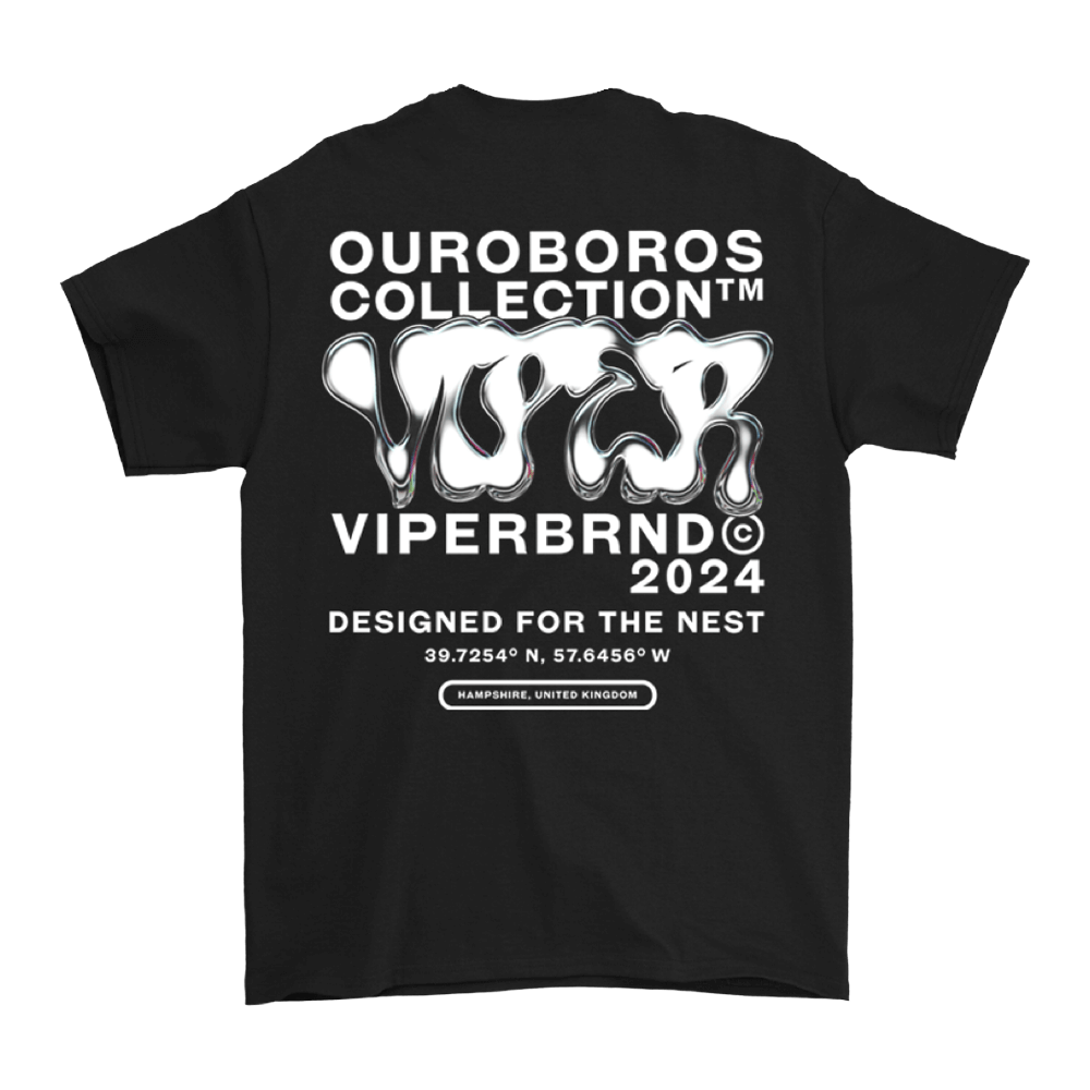 Ouroboros Tee - White/Black image 2