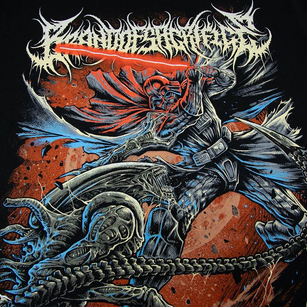 Vader Vs Xenomorph Tee - Black image 4