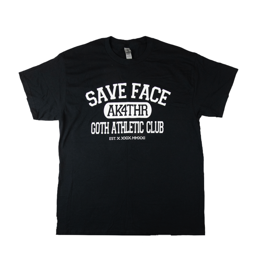 Goth Athletic Tee - Black image 0