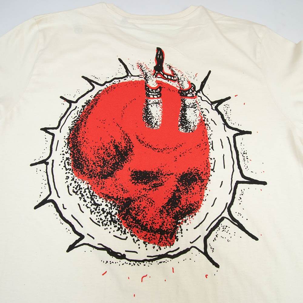 Devil Skull Tee - Ecru image 5
