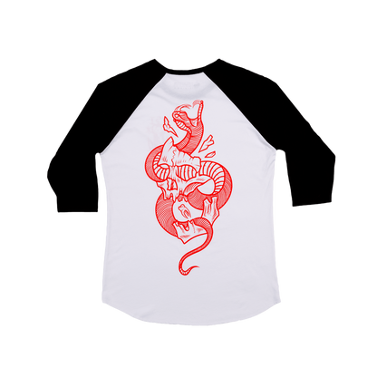 Skull Buster Baseball Shirt - Black/White image 2