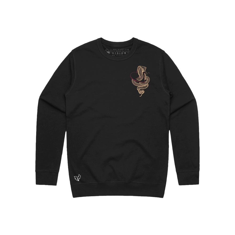 Eat Your Heart Crewneck - Black image 0