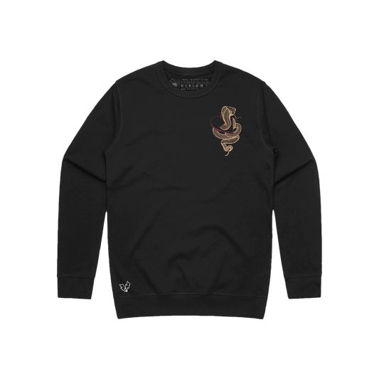 Eat Your Heart Crewneck - Black image 0