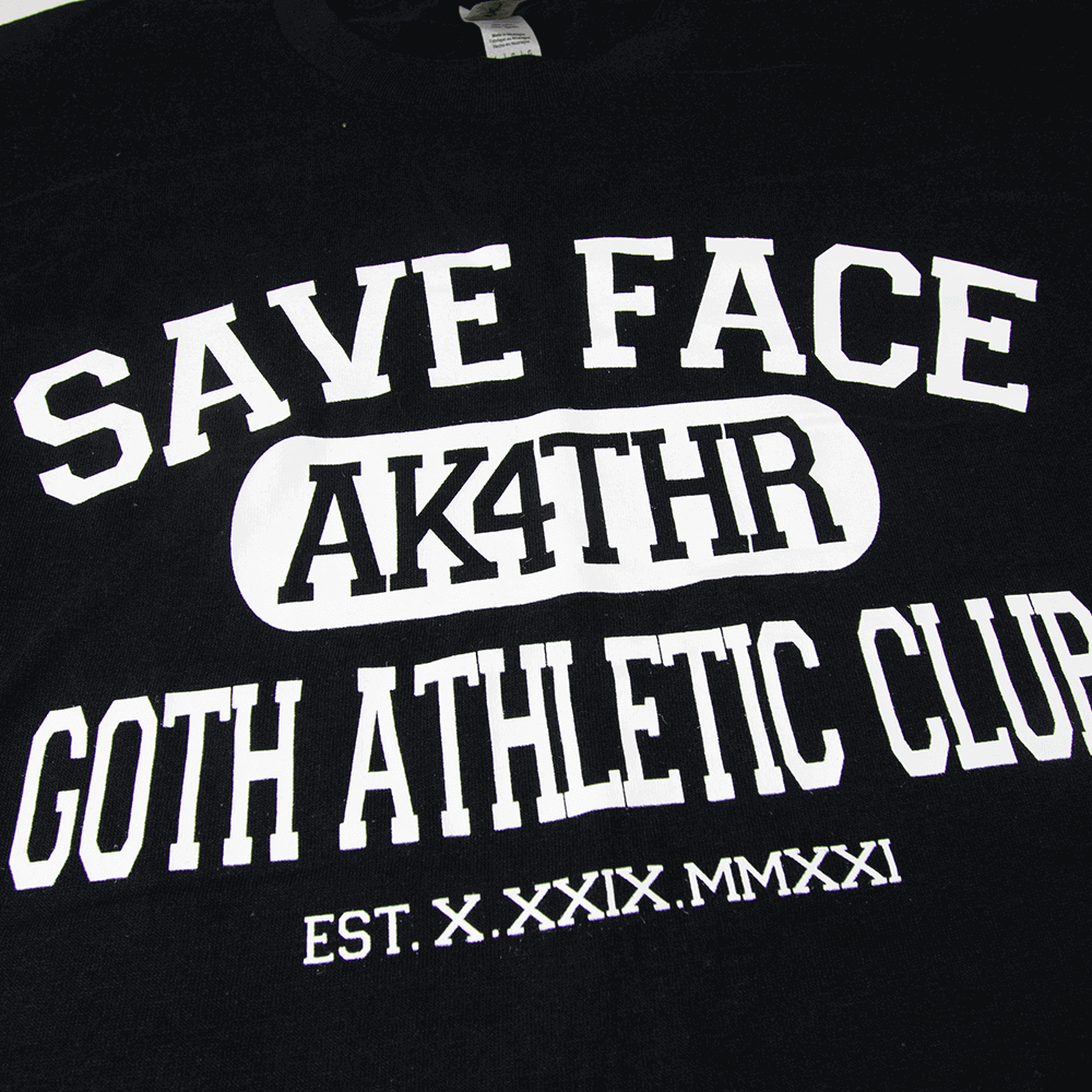 Goth Athletic Tee - Black image 2