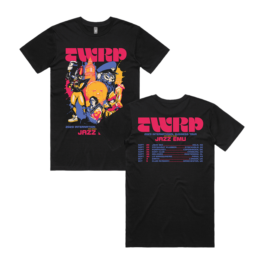 UK/EU 2023 Tour T-Shirt - Black image 0