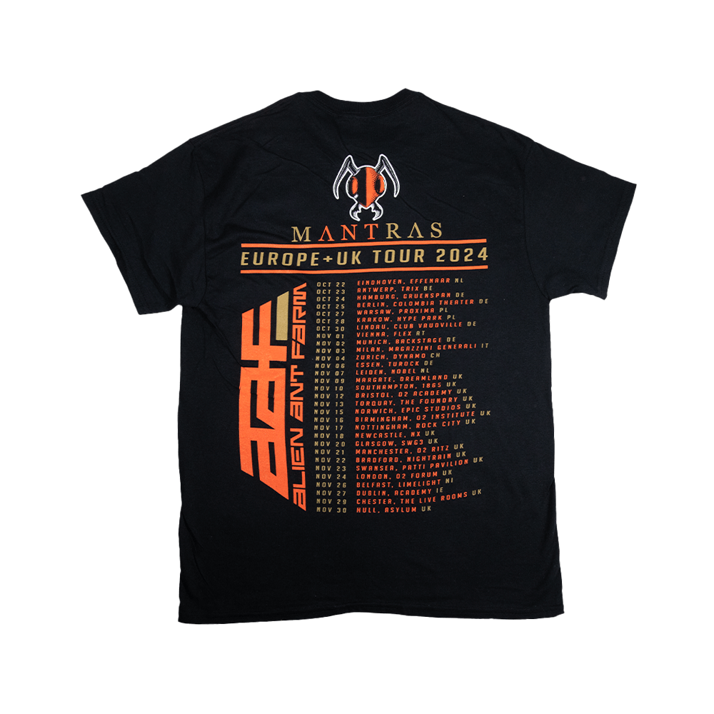 Metal Ant EU+UK Tour 24 Tee - Black image 3