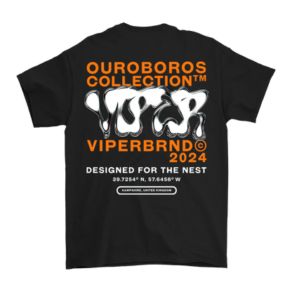 Ouroboros Tee - Orange/Black image 2
