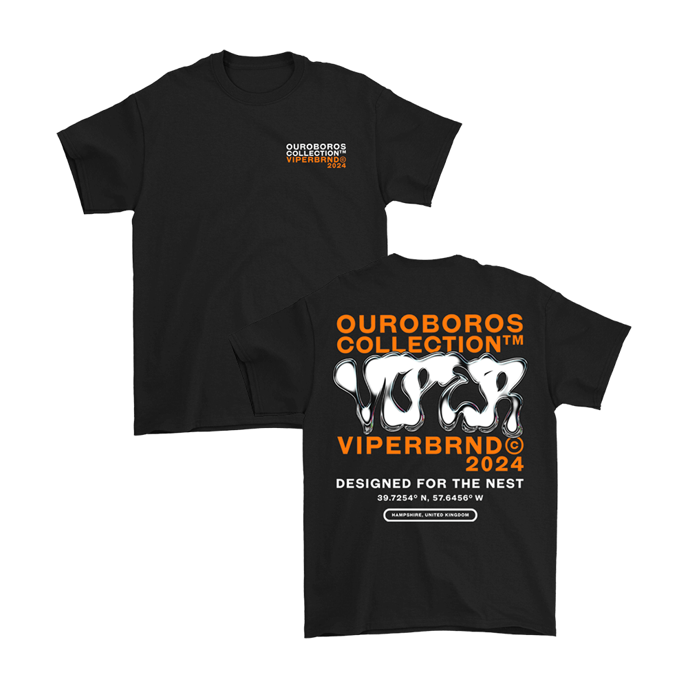 Ouroboros Tee - Orange/Black image 0