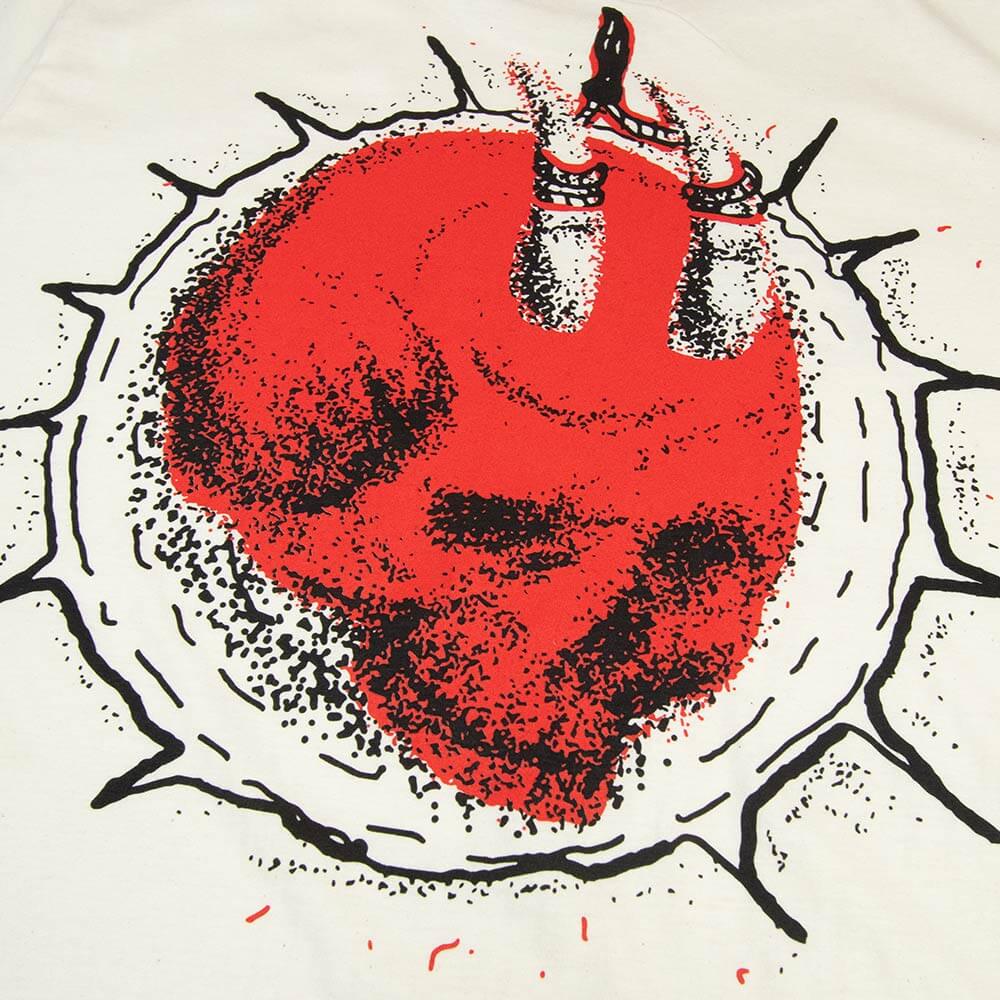 Devil Skull Tee - Ecru image 6