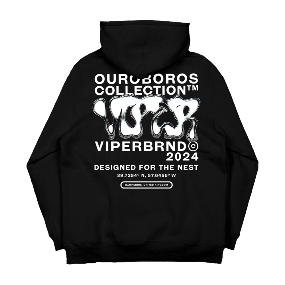 Ouroboros Hoodie - White/Black image 2
