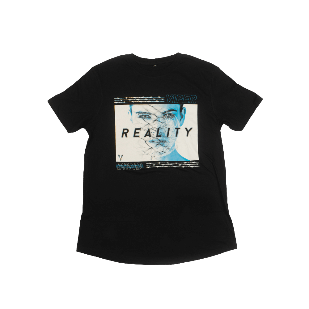 Reality Tee - Blue/Black (Longline) image 0