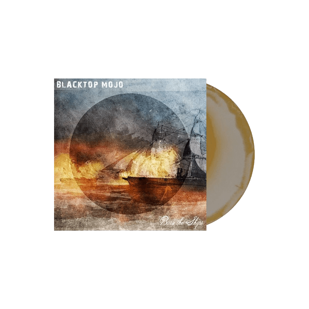 Burn The Ships 12" Vinyl - Gold Splatter image 0