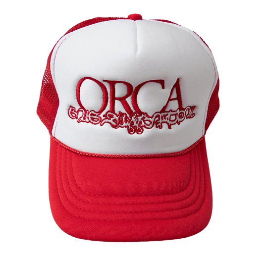 Orca Trucker Cap - White/Red image 0